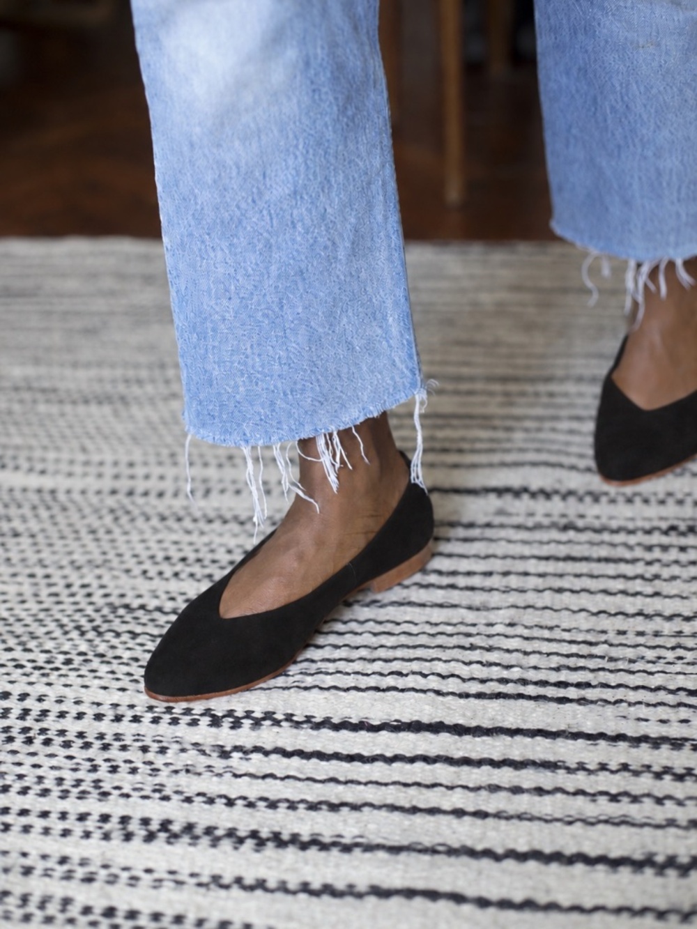 Zou Xou Suede Glove Flats